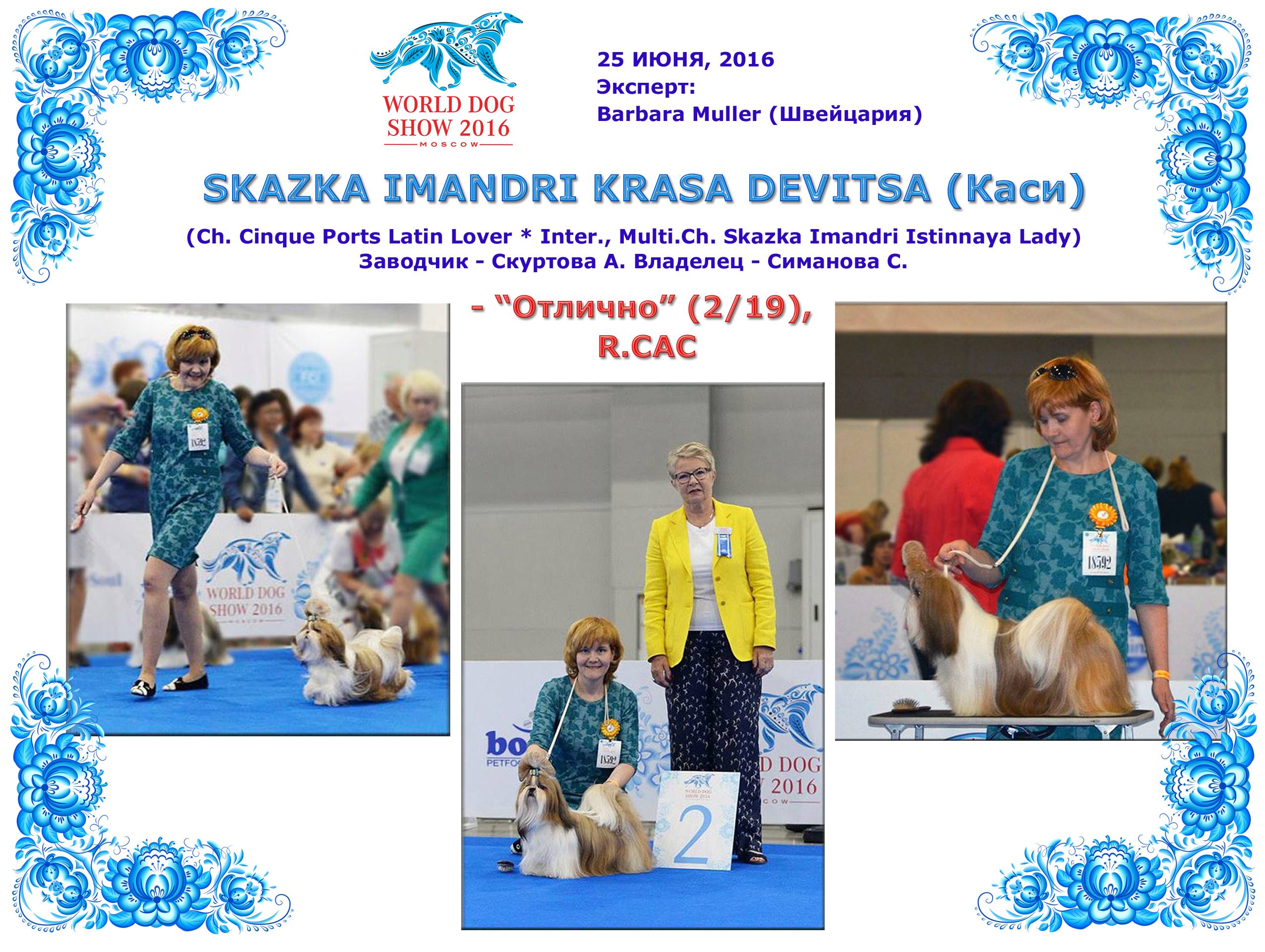 Результаты Каси (Skazka Imandri Krasa Devitsa) на WDS'2016